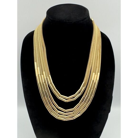 Joan Rivers Jewelry - Joan Rivers Vintage Cascading Gold Tone Multi Strand Classic Statement Necklace
